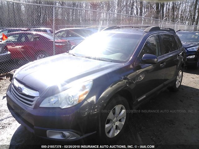 4S4BRBFC9B3346542 - 2011 SUBARU OUTBACK 2.5I PREMIUM GRAY photo 2