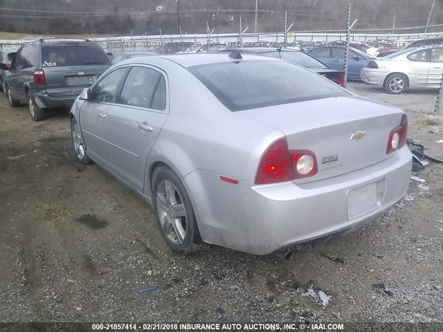 1G1ZC5E03CF216598 - 2012 CHEVROLET MALIBU 1LT 银色 照片 3