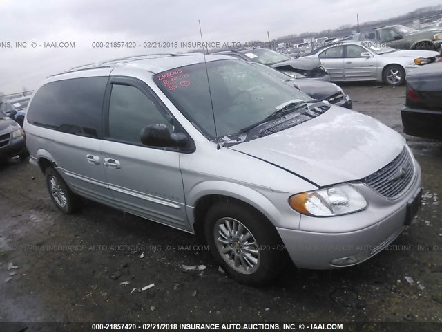 2C8GP64L11R244182 - 2001 CHRYSLER TOWN & COUNTRY LIMITED SILVER photo 1