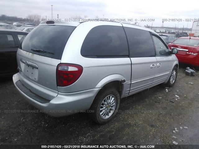 2C8GP64L11R244182 - 2001 CHRYSLER TOWN & COUNTRY LIMITED SILVER photo 4