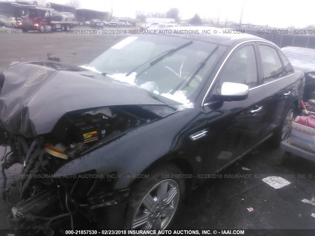 1FAHP28WX8G128421 - 2008 FORD TAURUS LIMITED BLACK photo 2