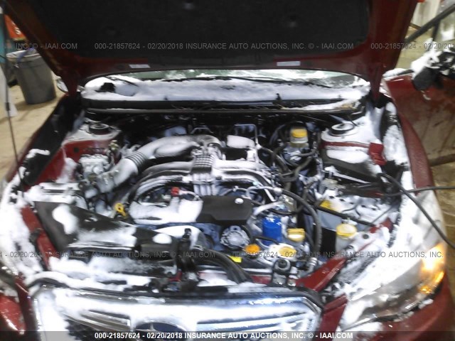 JF2GPABC6G8277935 - 2016 SUBARU CROSSTREK PREMIUM Tünd qırmızı foto 10