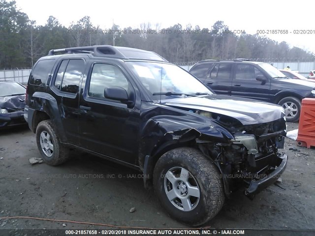 5N1AN08U45C640761 - 2005 NISSAN XTERRA OFF ROAD/S/SE BLACK photo 1