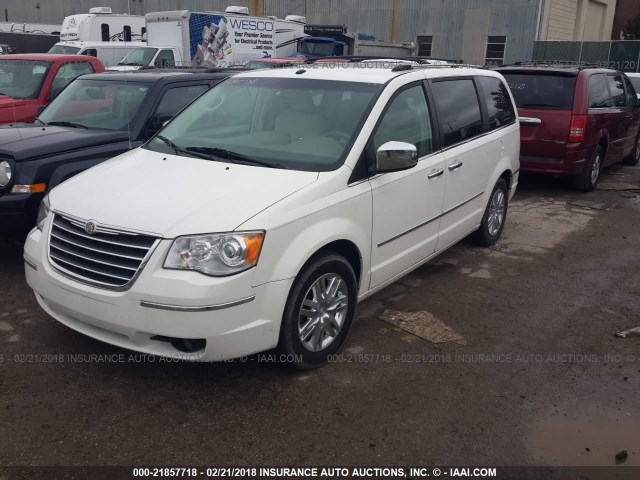 2A8HR64XX8R735016 - 2008 CHRYSLER TOWN & COUNTRY LIMITED WHITE photo 2