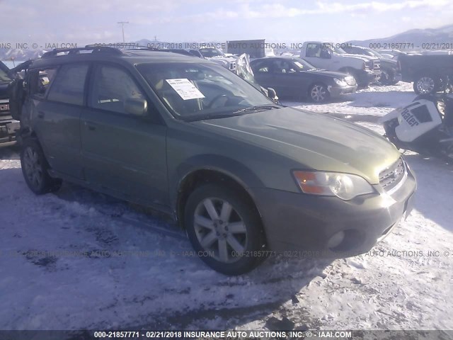 4S4BP62C967361155 - 2006 SUBARU LEGACY OUTBACK 2.5I LIMITED GREEN photo 1