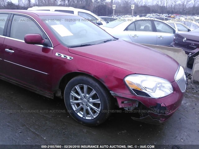 1G4HJ5EM3BU119810 - 2011 BUICK LUCERNE CXL RED photo 6