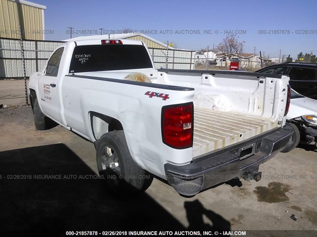 1GC0KUEGXGZ203569 - 2016 CHEVROLET SILVERADO K2500 HEAVY DUTY WHITE photo 3