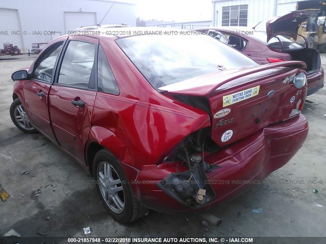 1FAHP383X3W332002 - 2003 FORD FOCUS ZTS RED photo 3