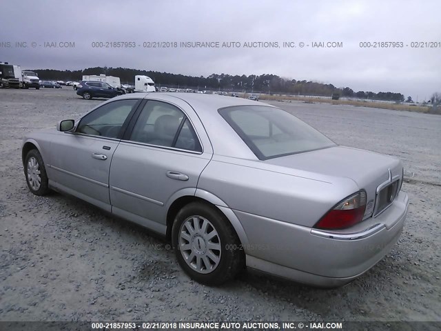 1LNHM86S04Y630103 - 2004 LINCOLN LS ვერცხლისფერი ფოტო 3