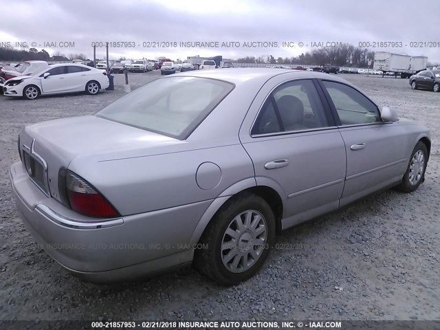 1LNHM86S04Y630103 - 2004 LINCOLN LS ვერცხლისფერი ფოტო 4