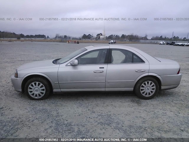 1LNHM86S04Y630103 - 2004 LINCOLN LS ვერცხლისფერი ფოტო 6