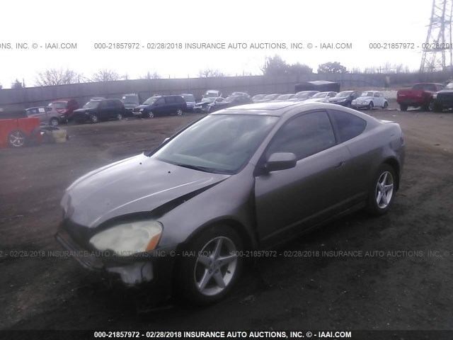 JH4DC54822C033555 - 2002 ACURA RSX GRAY photo 2