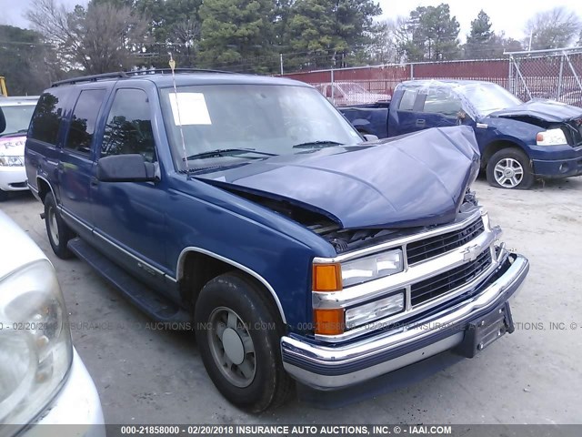 3GNEC16R3WG134361 - 1998 CHEVROLET SUBURBAN C1500 BLUE photo 1