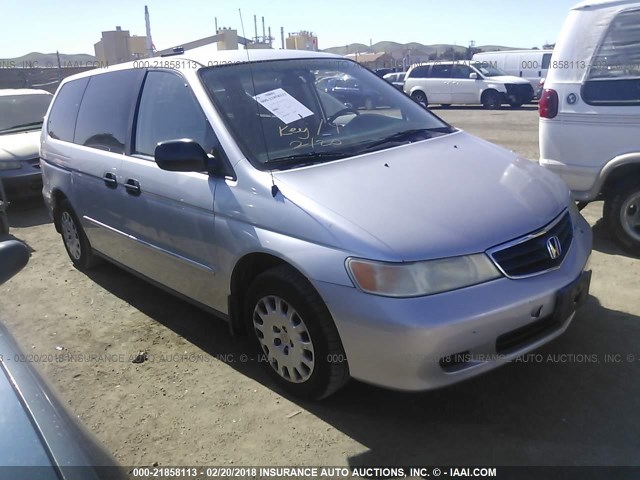 5FNRL18562B027048 - 2002 HONDA ODYSSEY LX Light Blue photo 1