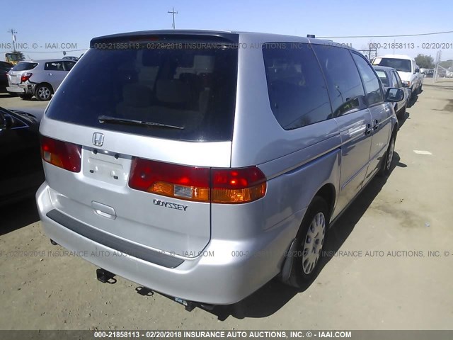 5FNRL18562B027048 - 2002 HONDA ODYSSEY LX Light Blue photo 4