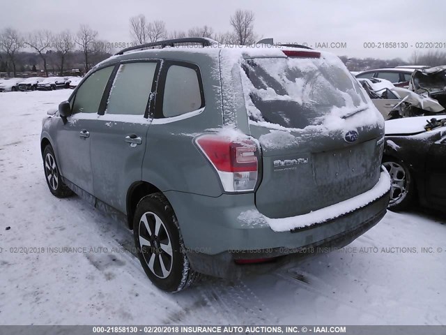 JF2SJABC7HH459785 - 2017 SUBARU FORESTER 2.5I GREEN photo 3