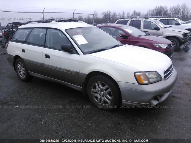 4S3BH675227625029 - 2002 SUBARU LEGACY OUTBACK AWP WHITE photo 1