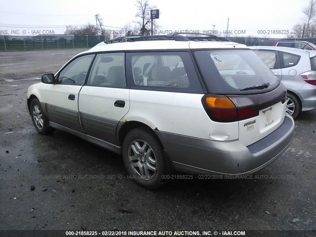 4S3BH675227625029 - 2002 SUBARU LEGACY OUTBACK AWP 白色 照片 3