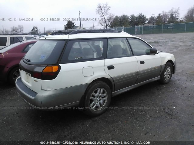 4S3BH675227625029 - 2002 SUBARU LEGACY OUTBACK AWP WHITE photo 4