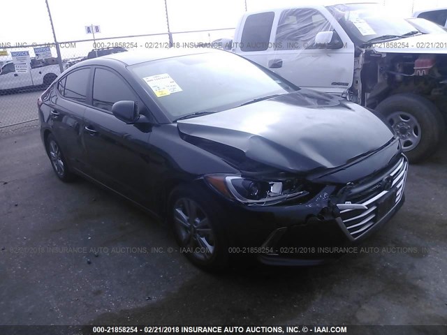 KMHD84LF7HU107483 - 2017 HYUNDAI ELANTRA SE/VALUE/LIMITED BLACK photo 1