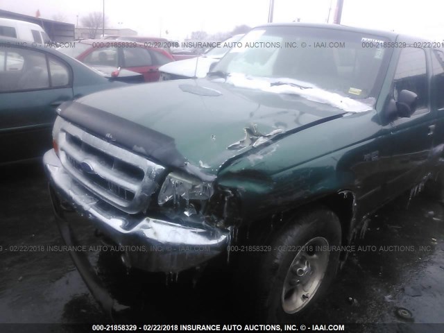 1FTZR15V9XPA94100 - 1999 FORD RANGER SUPER CAB GREEN photo 6