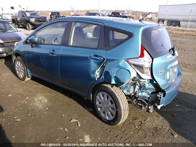 3N1CE2CP0GL366060 - 2016 NISSAN VERSA NOTE S/S PLUS/SV/SL/SR Light Blue photo 3