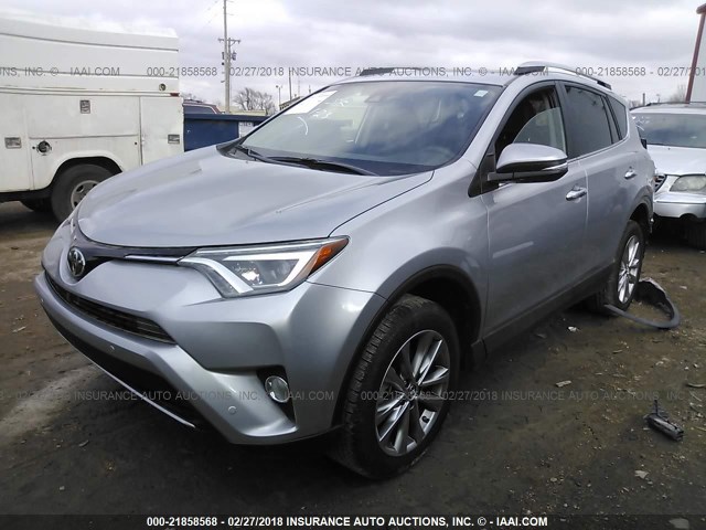 2T3DFREV9HW669061 - 2017 TOYOTA RAV4 LIMITED/SE/PLATINUM SILVER photo 2