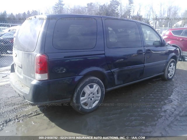1GNDV23L36D213649 - 2006 CHEVROLET UPLANDER LS BLUE photo 4