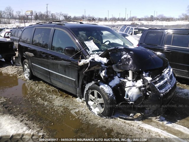 2D4RN5D12AR265506 - 2010 DODGE GRAND CARAVAN SXT BLACK photo 1