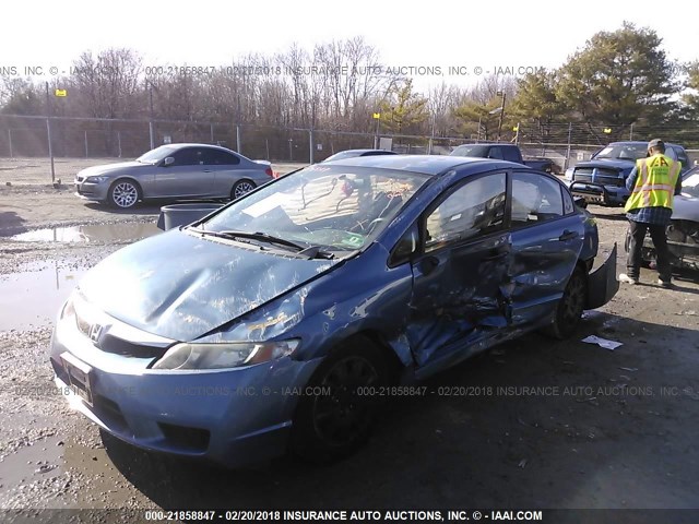 2HGFA1F3XAH503595 - 2010 HONDA CIVIC VP BLUE photo 6