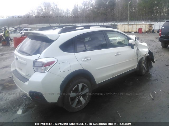 JF2GPBCCXEH283965 - 2014 SUBARU XV CROSSTREK 2.0I HYBRID WHITE photo 4