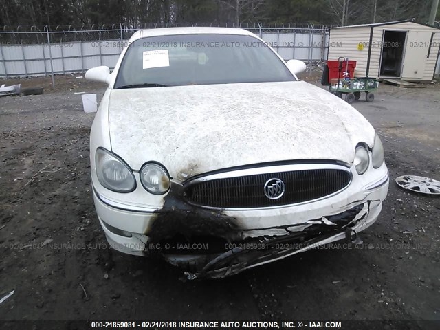 2G4WE587361242087 - 2006 BUICK LACROSSE CXS WHITE photo 6