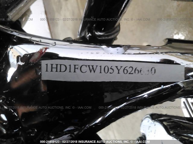 1HD1FCW105Y626630 - 2005 HARLEY-DAVIDSON FLHTCUI BURGUNDY photo 10