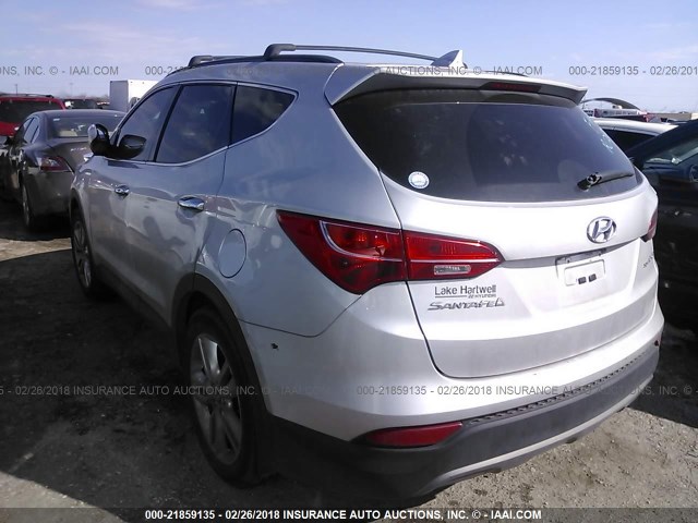 5XYZU3LAXDG112273 - 2013 HYUNDAI SANTA FE SPORT  SILVER photo 3