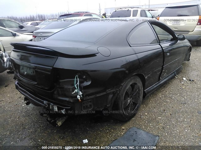 6G2VX12U96L814265 - 2006 PONTIAC GTO BLACK photo 4