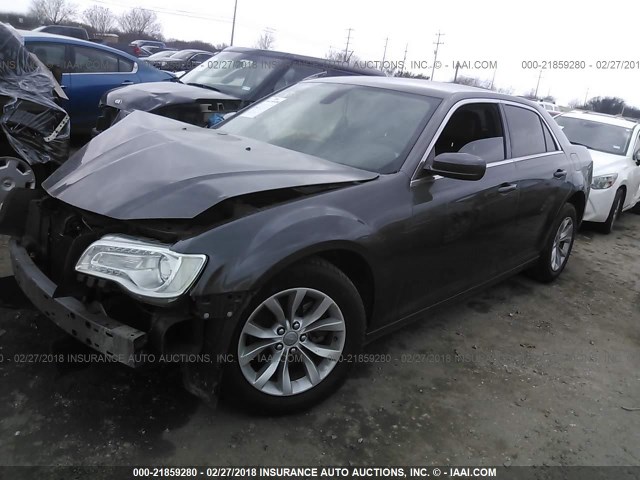 2C3CCAAG0FH786400 - 2015 CHRYSLER 300 LIMITED GRAY photo 2