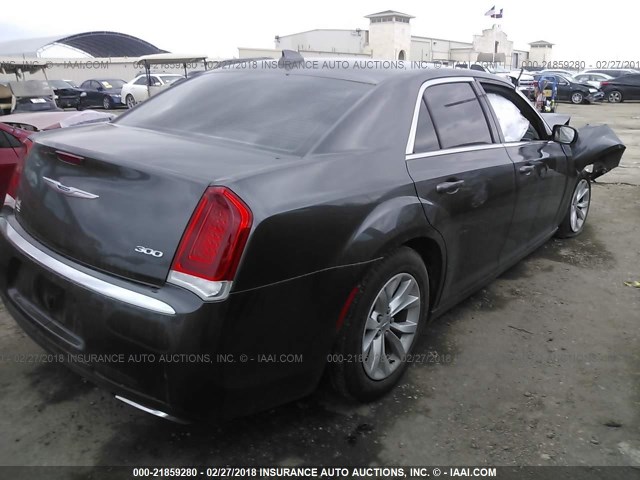 2C3CCAAG0FH786400 - 2015 CHRYSLER 300 LIMITED GRAY photo 4