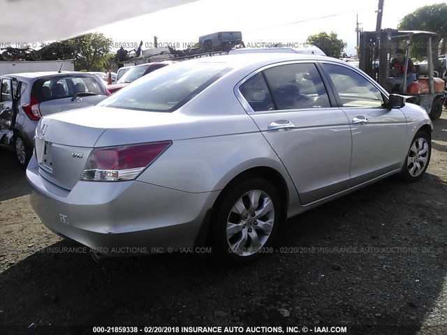1HGCP36718A048158 - 2008 HONDA ACCORD EX SILVER photo 4
