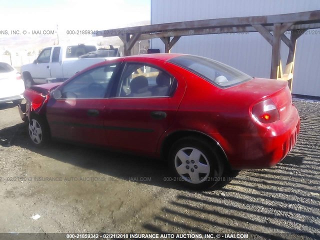 1B3ES26C14D554662 - 2004 DODGE NEON SE RED photo 3