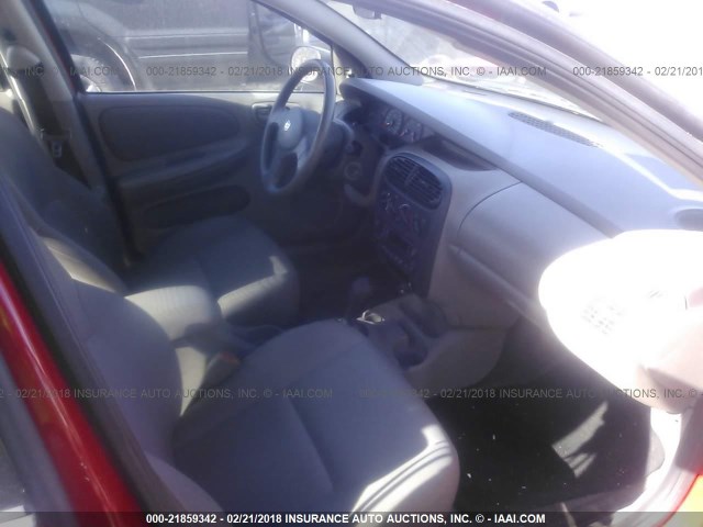 1B3ES26C14D554662 - 2004 DODGE NEON SE RED photo 5