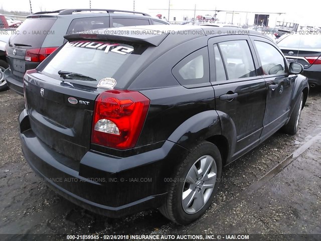 1B3HB48B97D374315 - 2007 DODGE CALIBER SXT BLACK photo 4