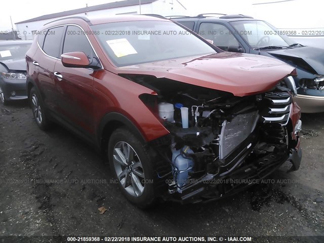 5XYZUDLA3FG299395 - 2015 HYUNDAI SANTA FE SPORT  ORANGE photo 1