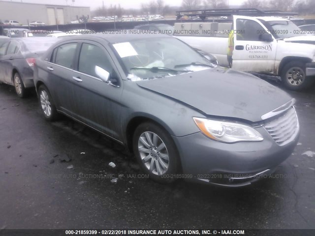 1C3CCBCG0DN513710 - 2013 CHRYSLER 200 LIMITED GRAY photo 1