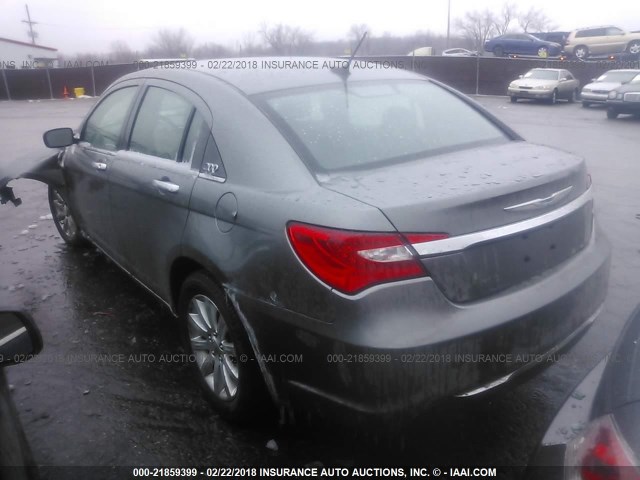 1C3CCBCG0DN513710 - 2013 CHRYSLER 200 LIMITED GRAY photo 3