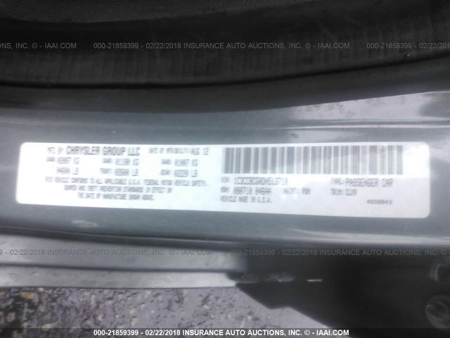 1C3CCBCG0DN513710 - 2013 CHRYSLER 200 LIMITED GRAY photo 9