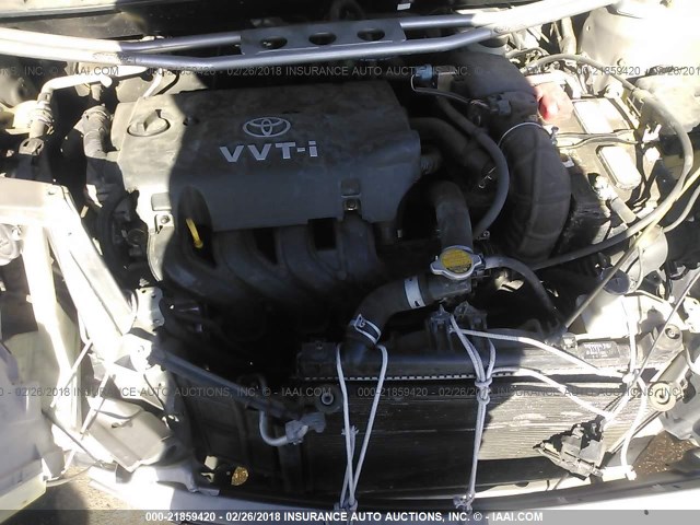 JTLKT334850186382 - 2005 TOYOTA SCION XB ნაცრისფერი ფოტო 10