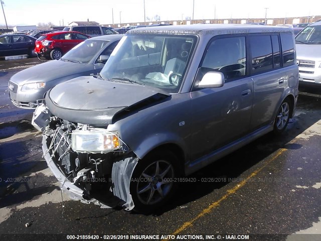 JTLKT334850186382 - 2005 TOYOTA SCION XB ნაცრისფერი ფოტო 2