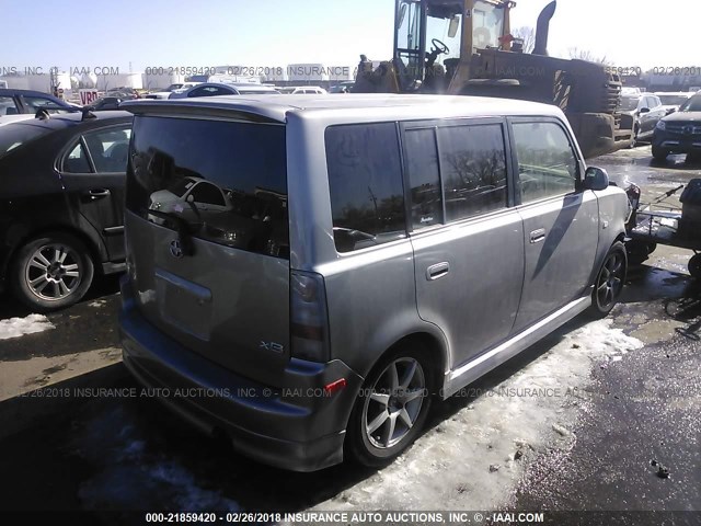 JTLKT334850186382 - 2005 TOYOTA SCION XB ნაცრისფერი ფოტო 4