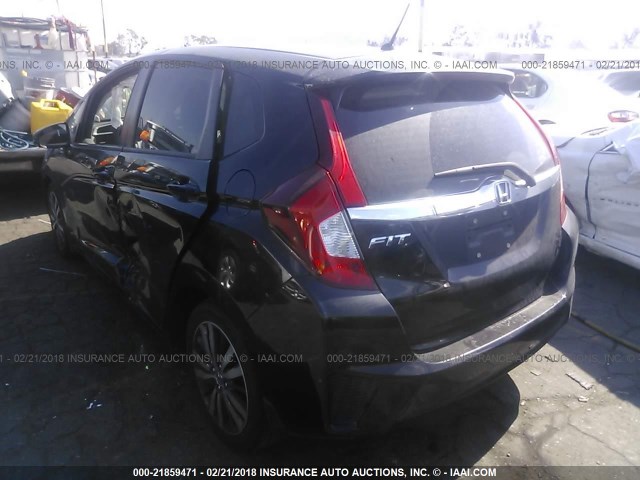 3HGGK5H84FM770709 - 2015 HONDA FIT EX/EXL BLACK photo 3