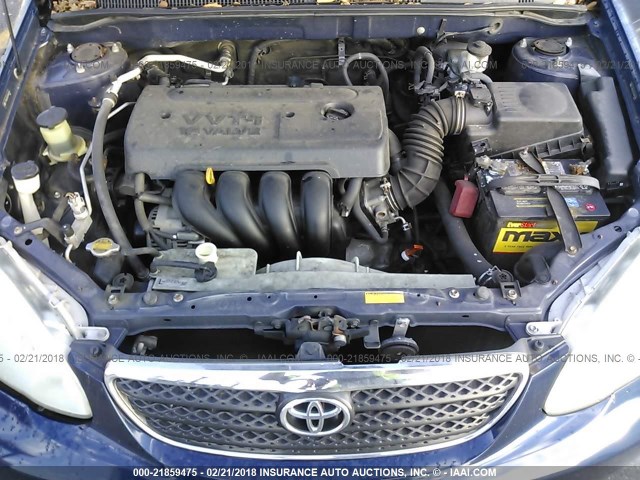 2T1BR32E87C840424 - 2007 TOYOTA COROLLA CE/LE/S BLUE photo 10